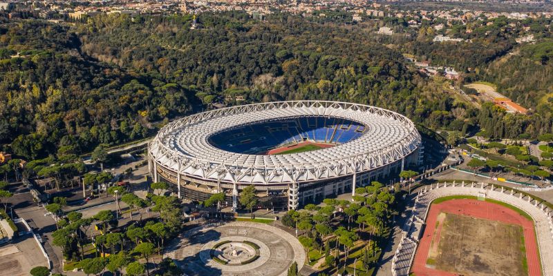 Toàn cảnh Stadio Olimpico từ trên cao