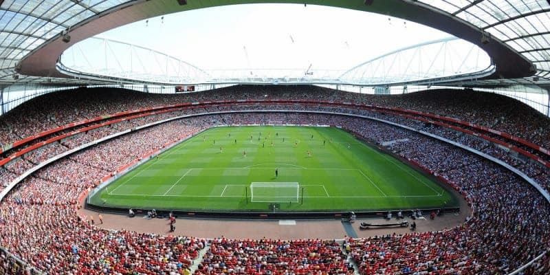 Ảnh toàn cảnh sân Emirates Stadium từ trên cao